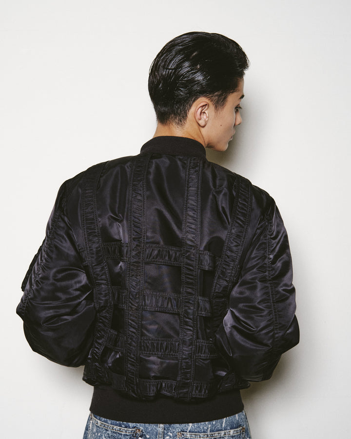 CAGED BOMBER JACKET