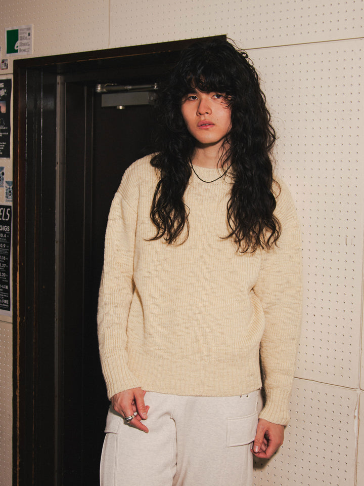 LOW GAUGE KNIT SWEATER