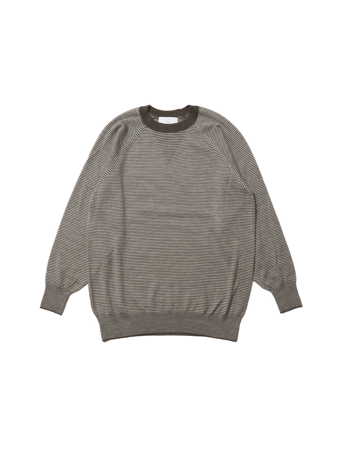 HIGH GAUGE STRIPE WOOL SWEATER