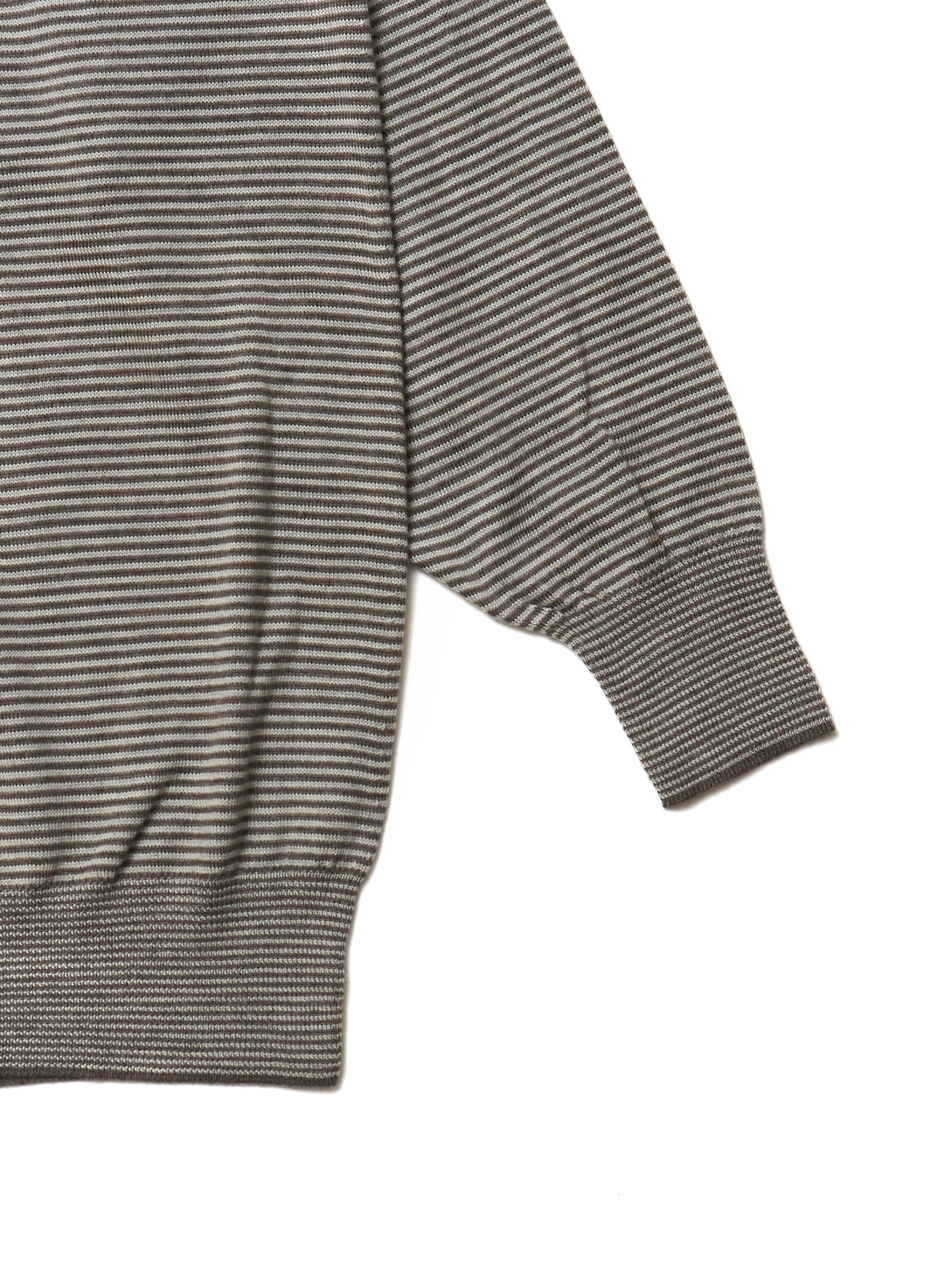 HIGH GAUGE STRIPE WOOL SWEATER