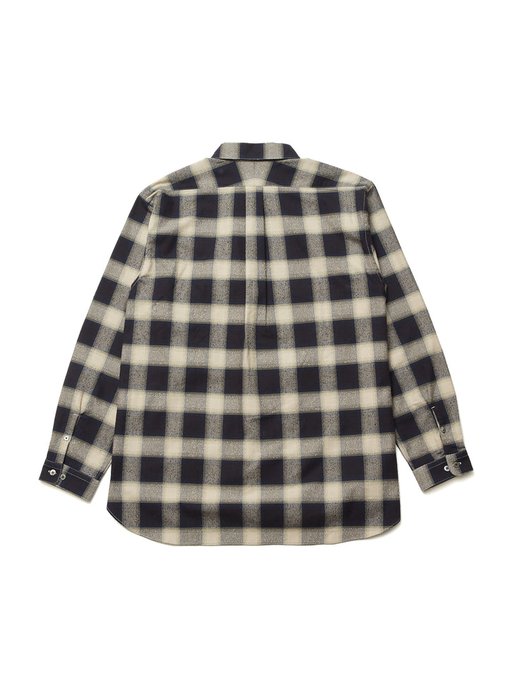 OMBRE ROUND-COLLAR SHIRT