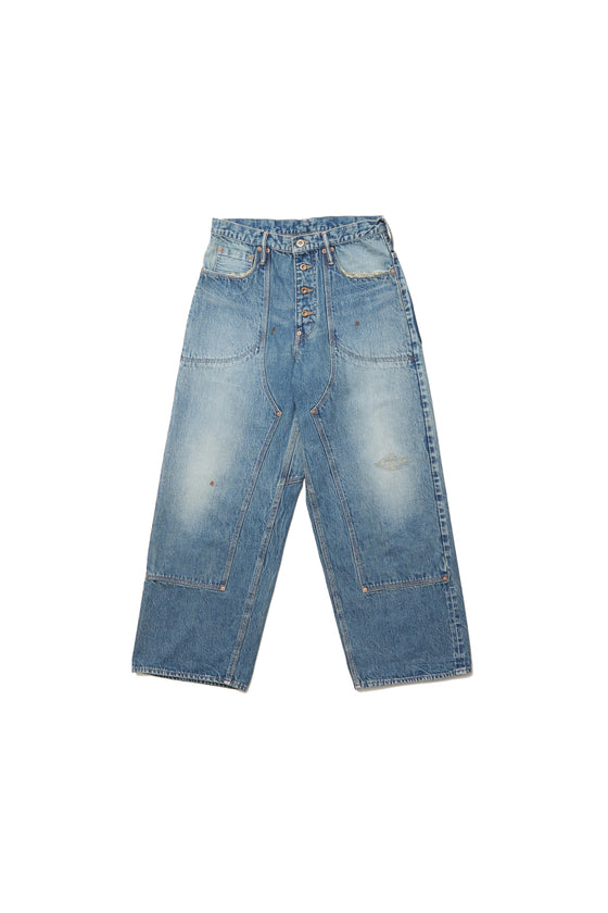 FADED DOUBLE KNEE DENIM PANTS PRODUCTED BY UNUSED – SUGARHILL TOKYO