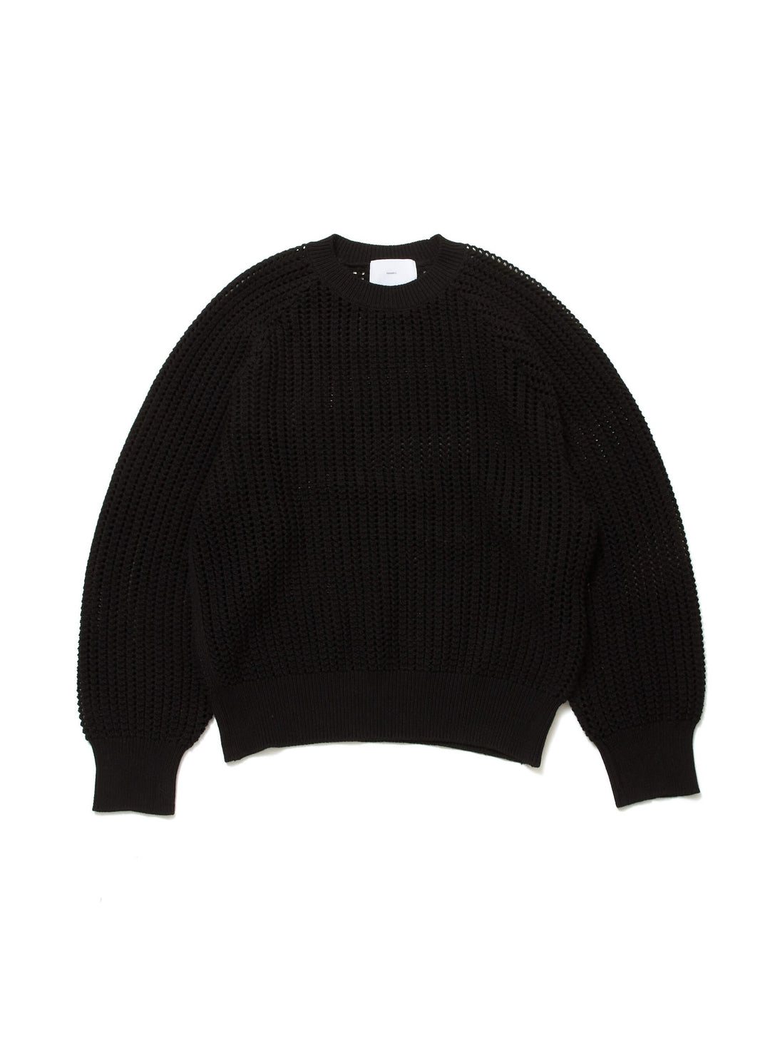 COTTON OPEN-WORK KNIT SWEATER