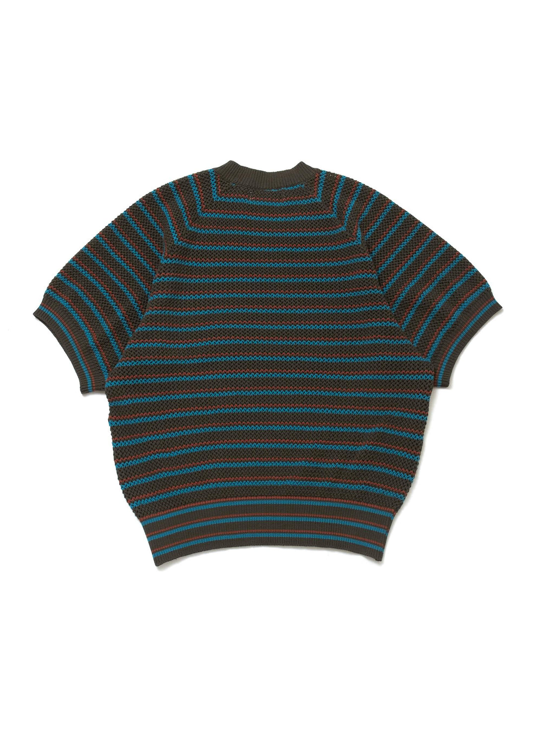 MULTI STRIPE COTTON KNIT TEE