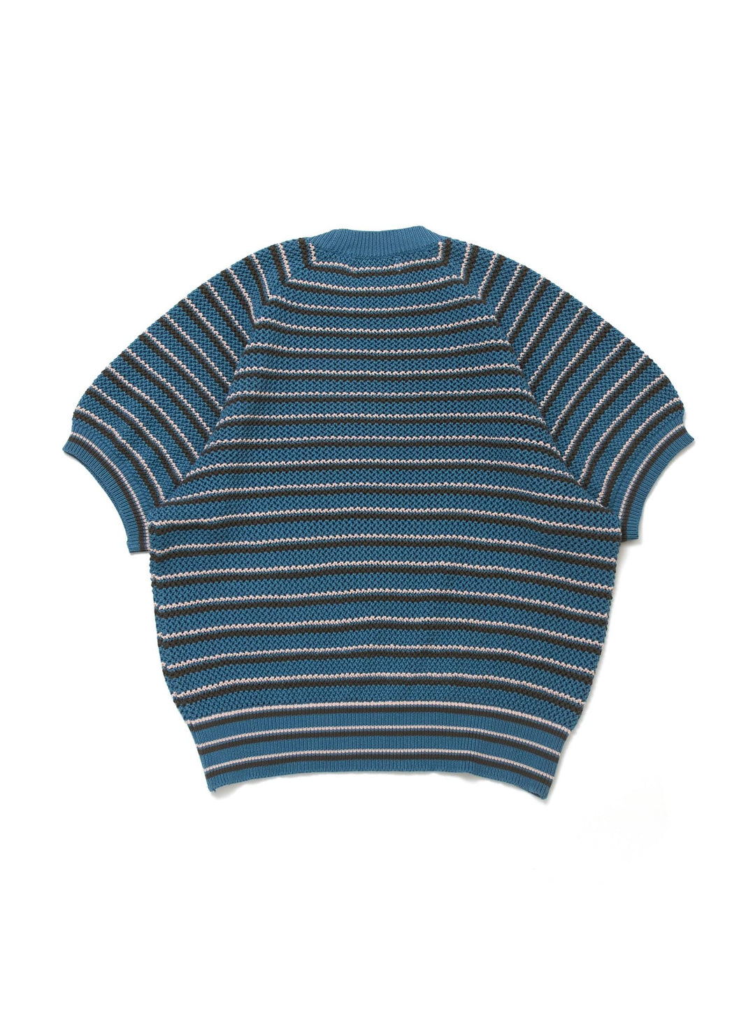 MULTI STRIPE COTTON KNIT TEE