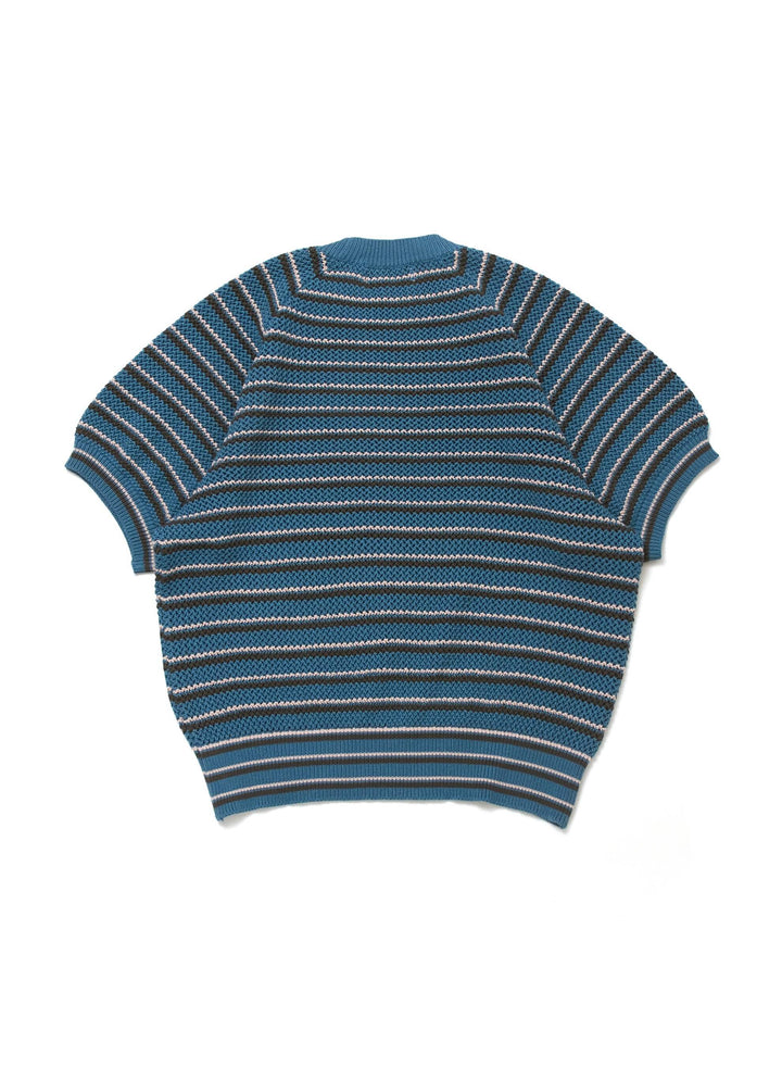 MULTI STRIPE COTTON KNIT TEE