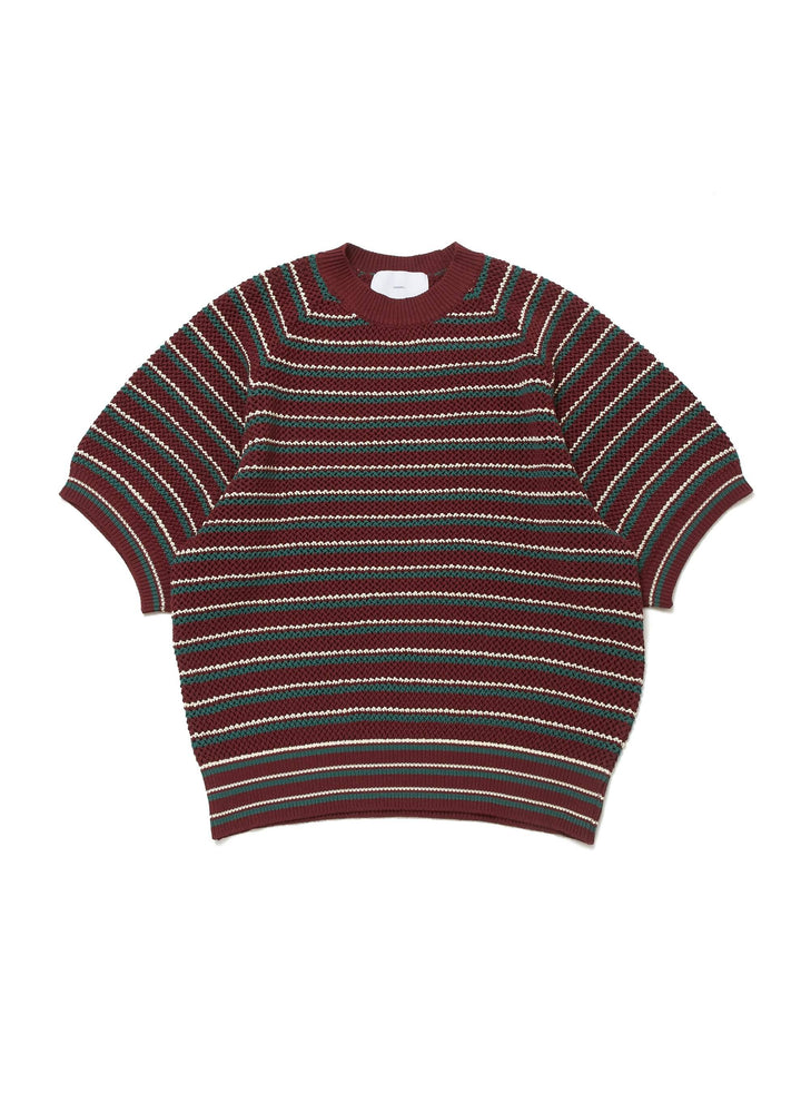 MULTI STRIPE COTTON KNIT TEE