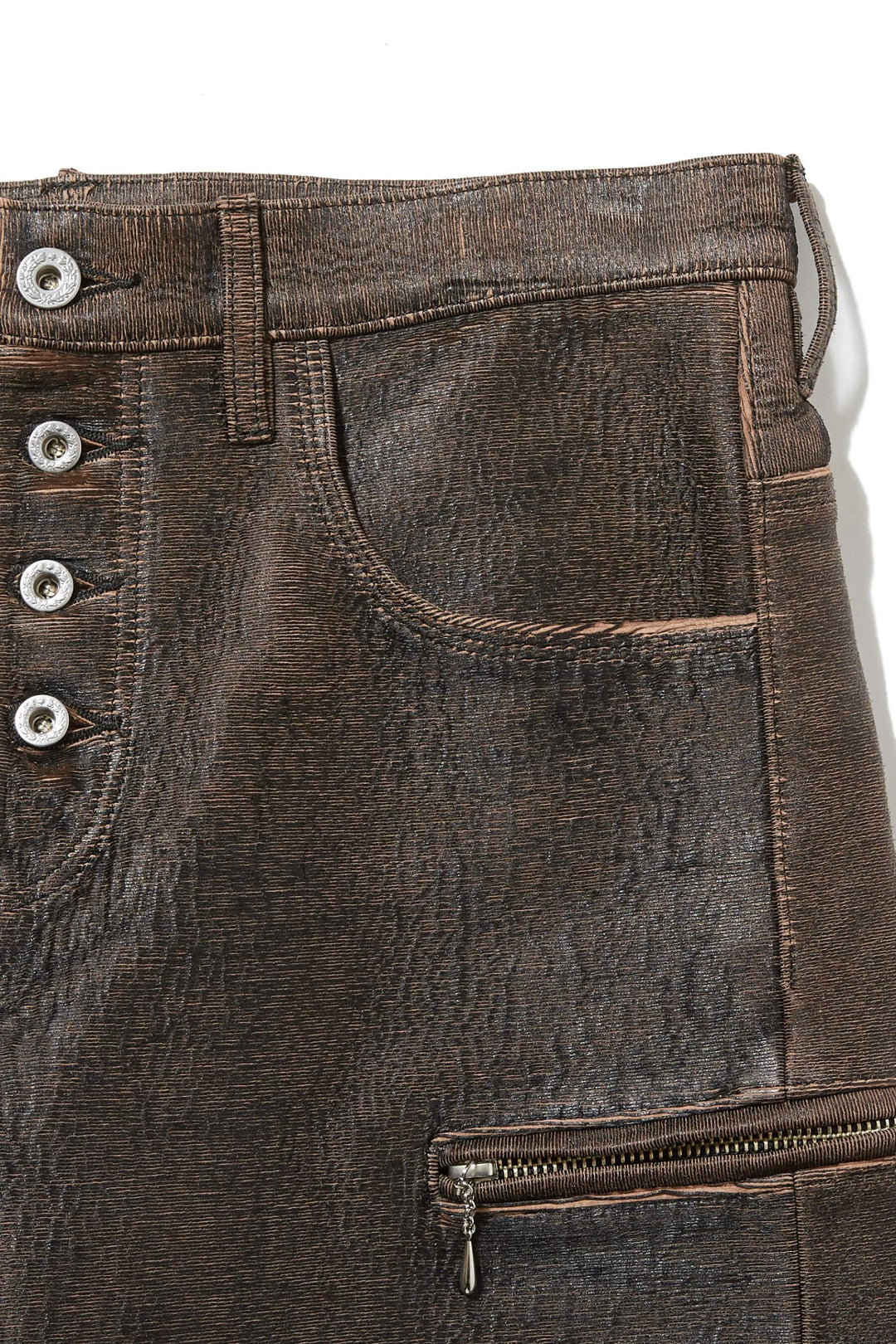 GILL LEATHER ZIP PANTS