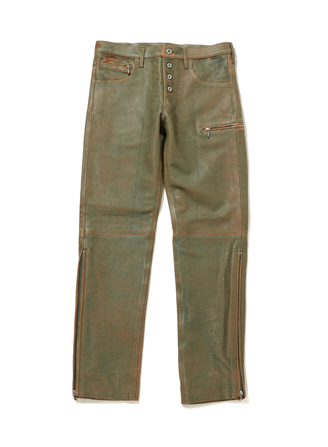 GILL LEATHER ZIP PANTS