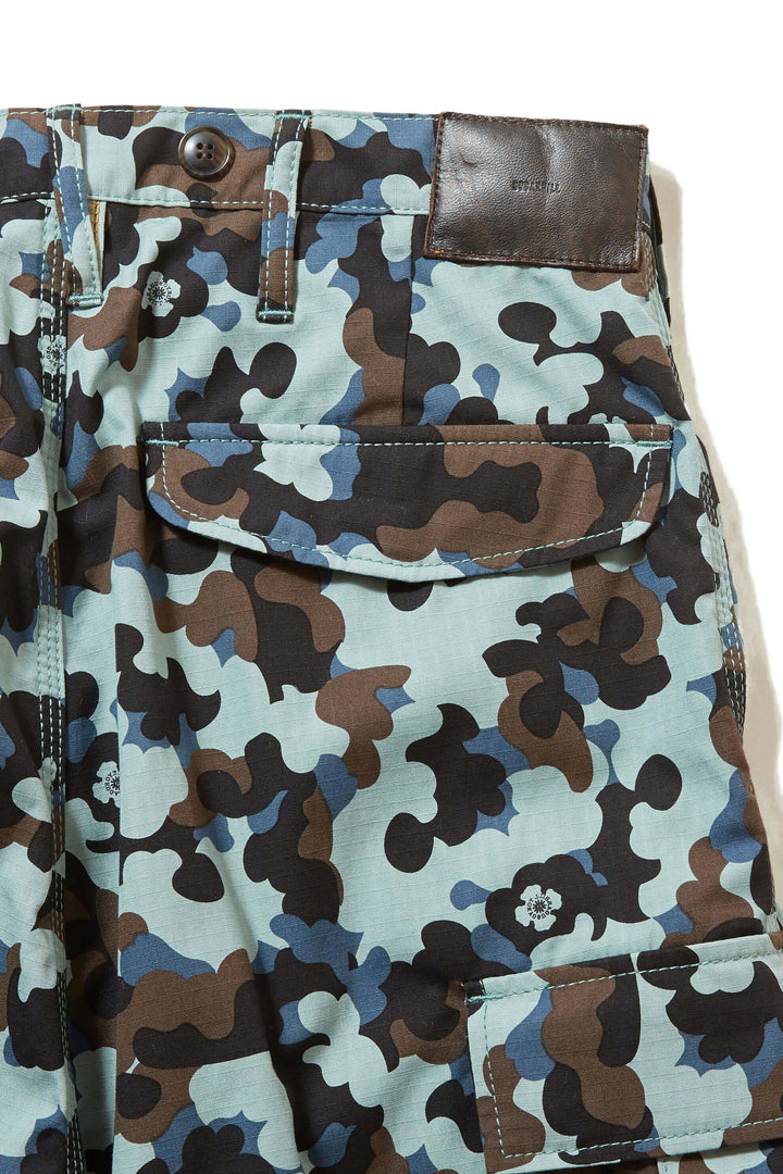 FLOWER CAMO CARGO TROUSERS 