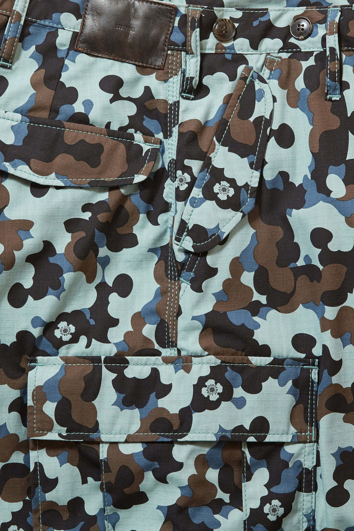 FLOWER CAMO CARGO TROUSERS 