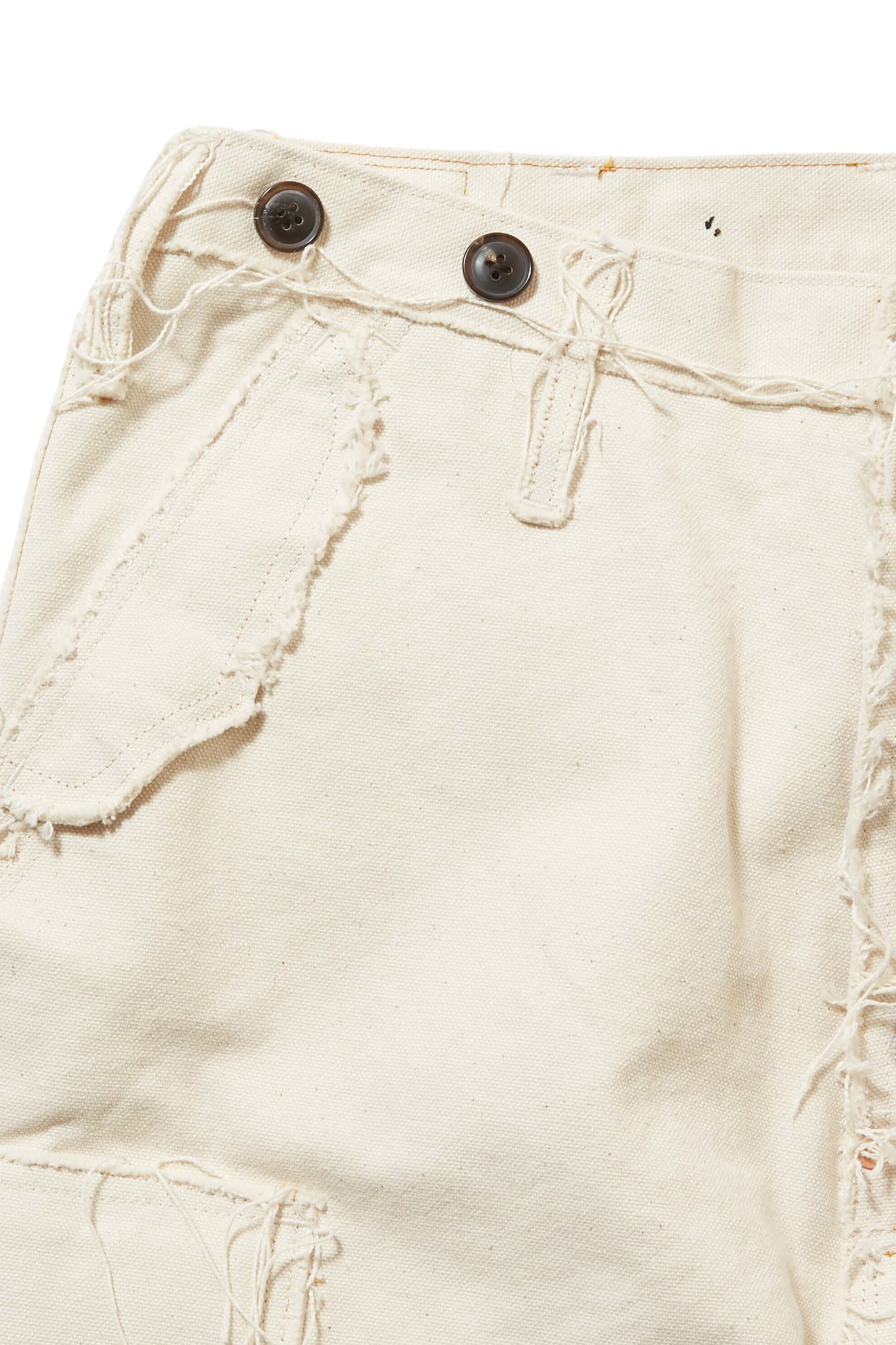 RAW-EDGE CANVAS CARGO PANTS – SUGARHILL TOKYO