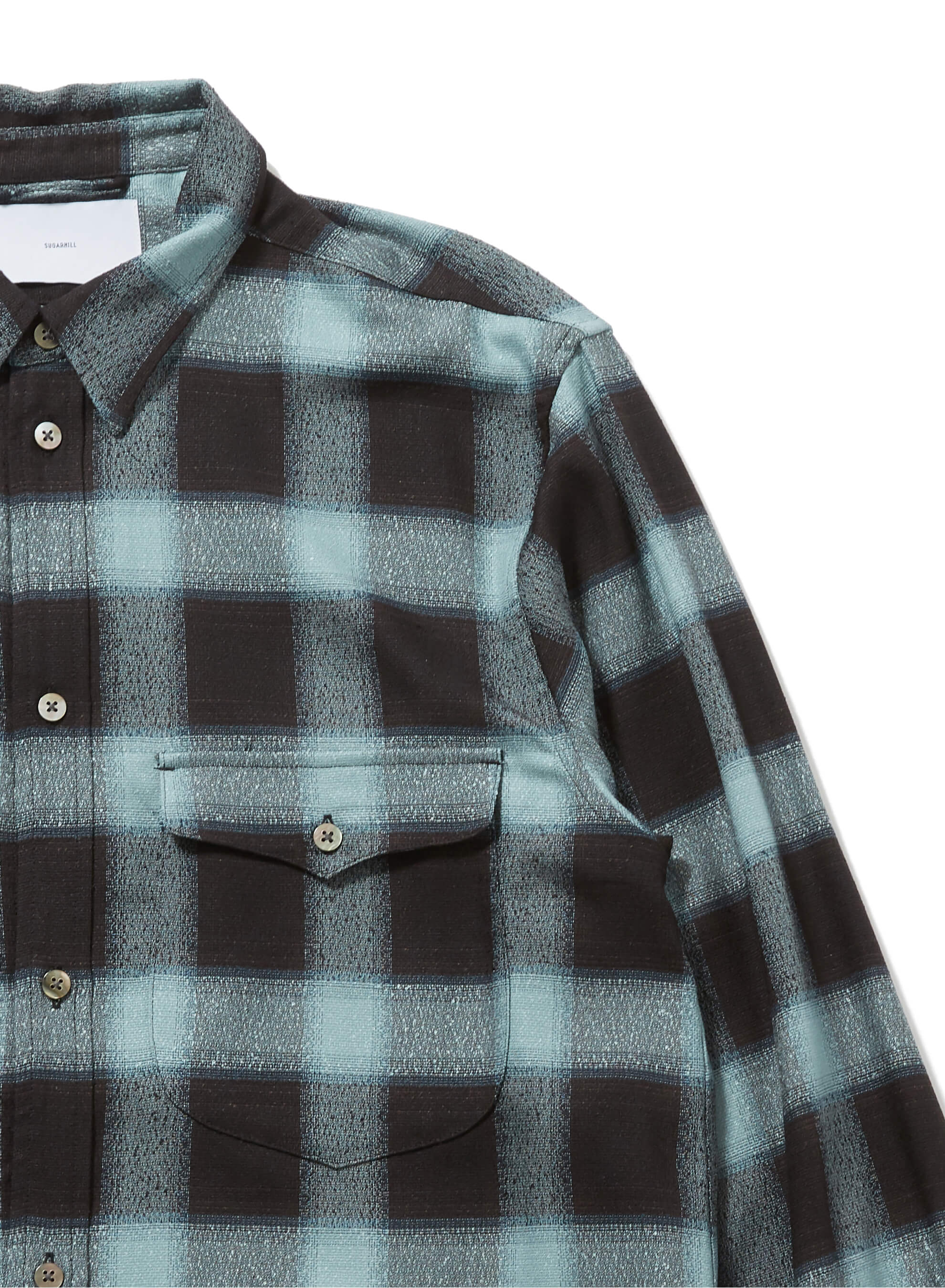 OMBRE PLAID CLASSIC COLLAR BLOUSE – SUGARHILL TOKYO