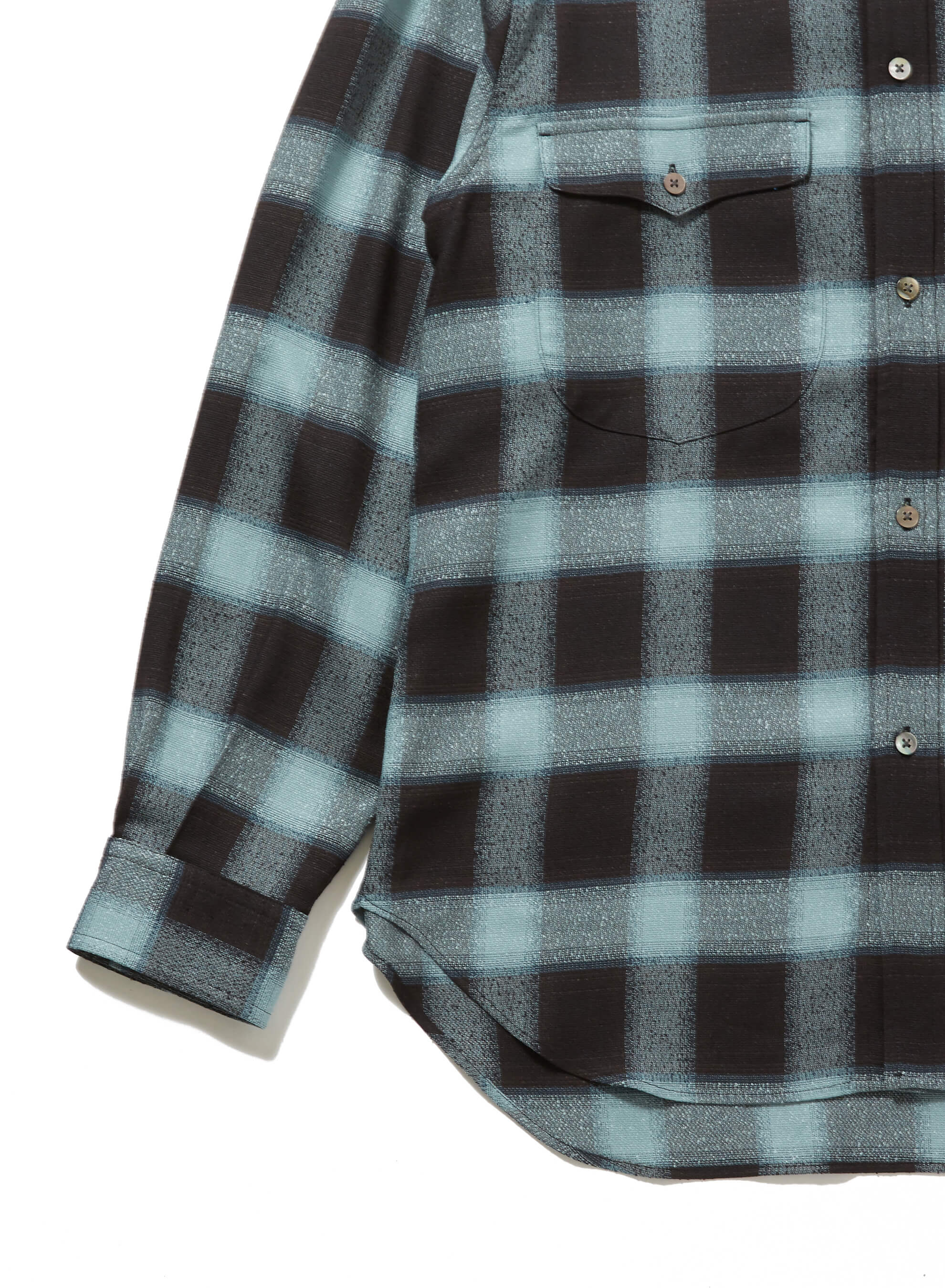 OMBRE PLAID CLASSIC COLLAR BLOUSE – SUGARHILL TOKYO
