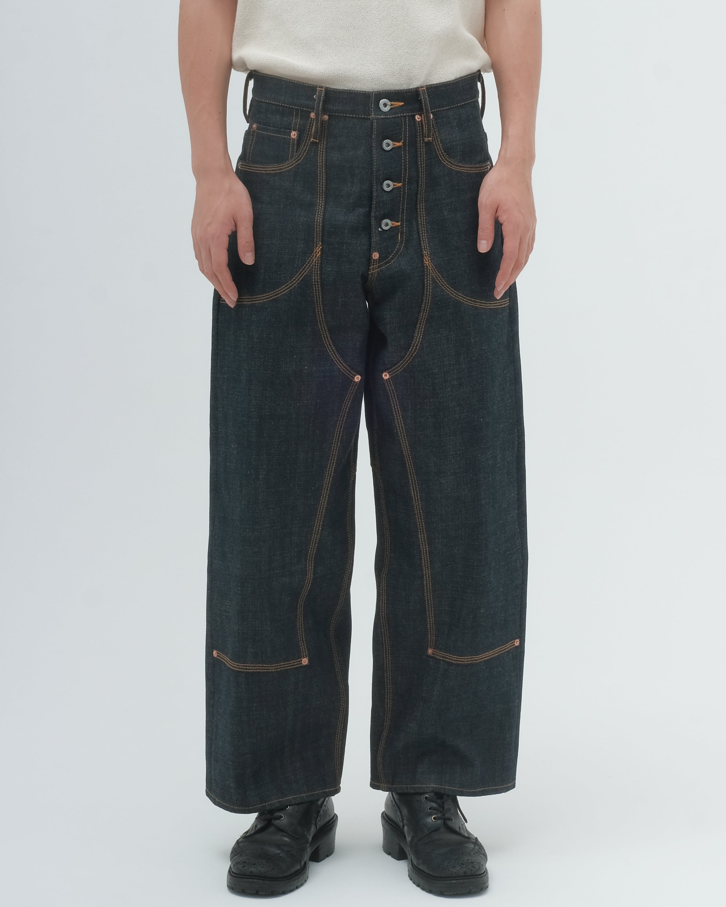 CLASSIC DOUBLE KNEE DENIM PANTS – SUGARHILL TOKYO