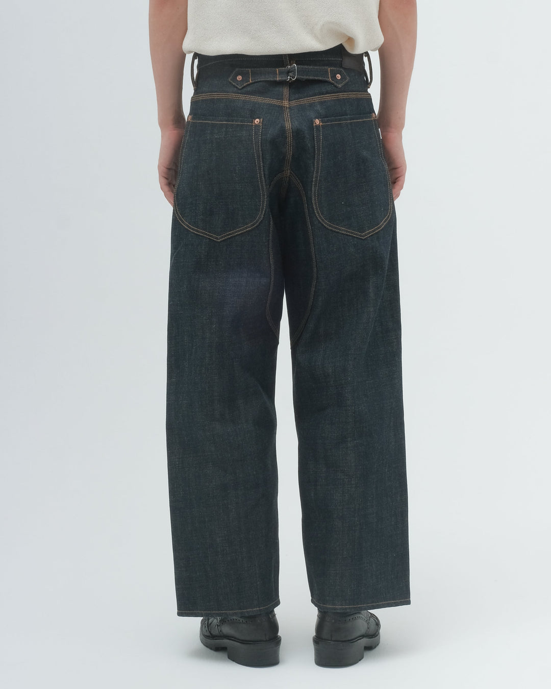 CLASSIC DOUBLE KNEE DENIM PANTS